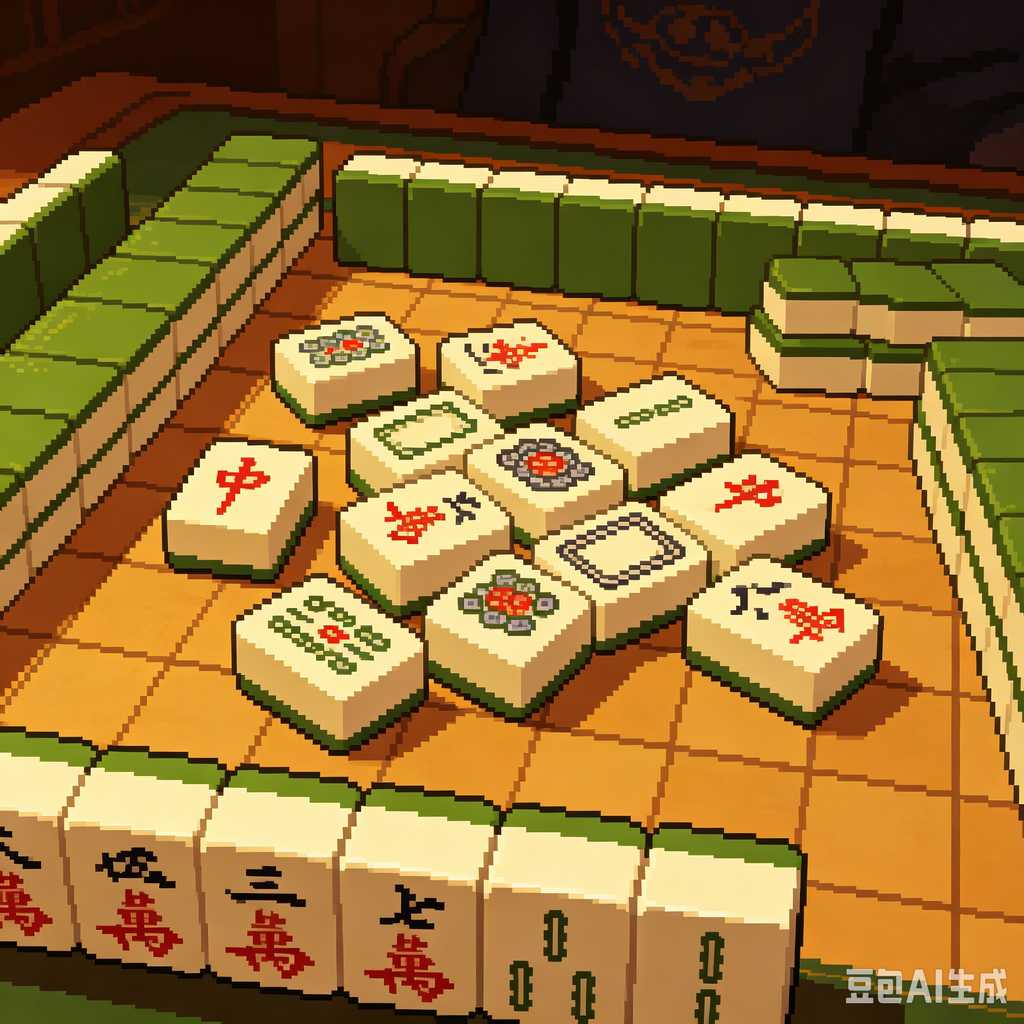 mini travel mahjong set lightweight